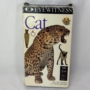 Eyewitness Cat VHS Tape Narrated By Martin Sheen DK Vision BBC Lion Heart Tele